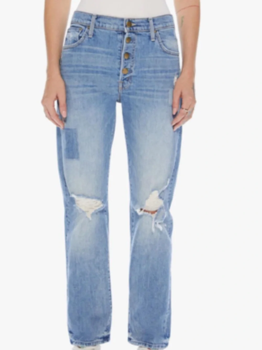 Mother jeans the snapped ditched flood size 28 - Picture 2 of 9